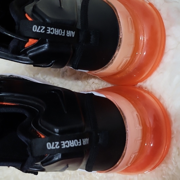 Black and Orange Hightop Nike Airforce 270 - Picture 8 of 8